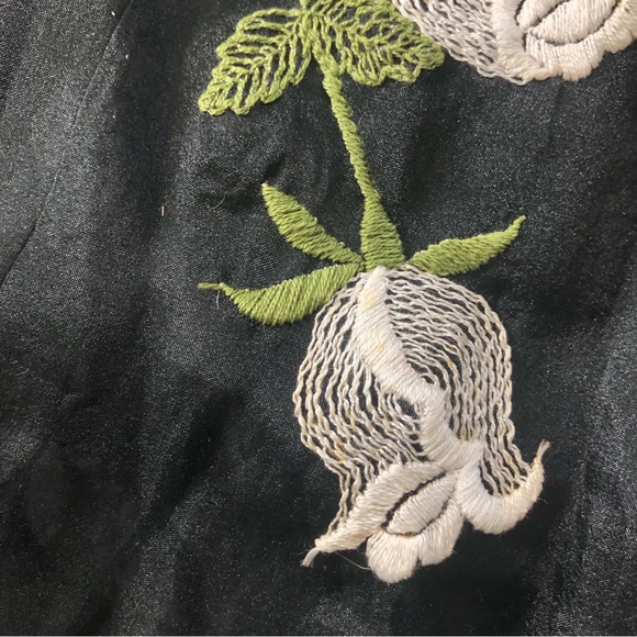 Vintage 70s Lillie Rubin Embroidered Tulle High Rise Full Formal Maxi Skirt - Picture 16 of 16